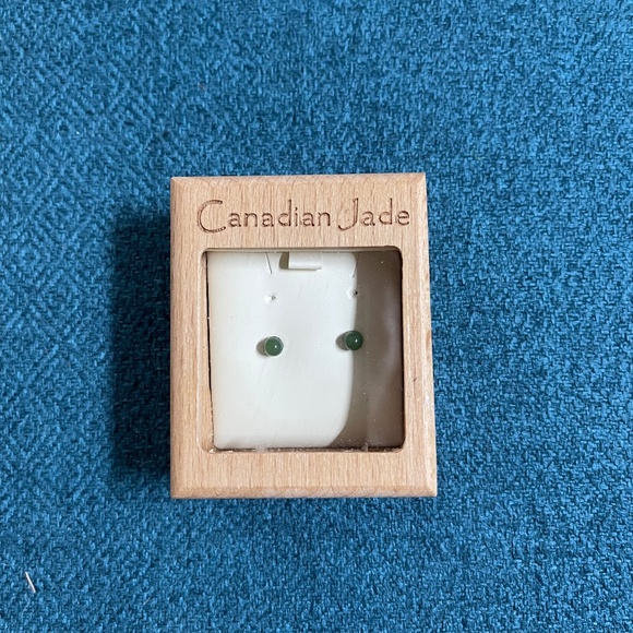 New jade earrings studs - Picture 1 of 9